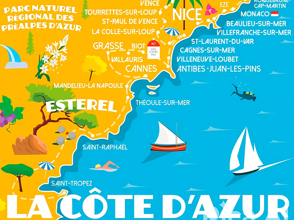 Riviera Shore Excursions - Graphique Côte d'Azur